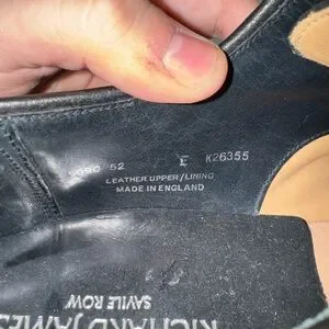 Richard James Savile Row Black Leather Oxford Derby Shoes Sz 7 Richard James | Shoes | Richard James Savile Row Black  main image 4